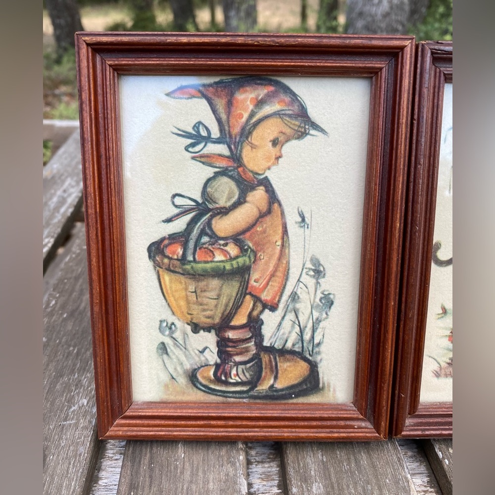 Set of 3 Framed Vintage Hummel Lithographs - Picture 3 of 7